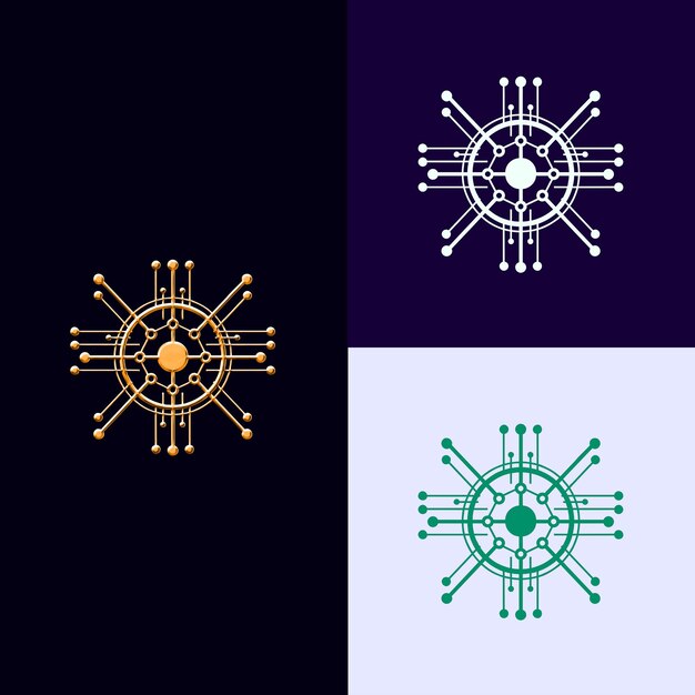Premio de Computación Cuántica y Tecnología de la Información Medalla Log Diseños vectoriales creativos y únicos