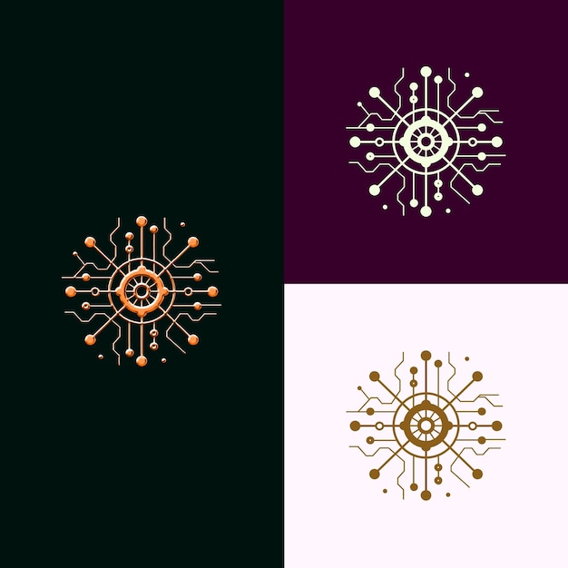 Premio de Computación Cuántica y Tecnología de la Información Medalla Log Diseños vectoriales creativos y únicos
