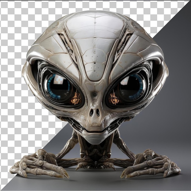 PSD premio de fotografía realista xenólogo del artefacto alienígena el alienígena