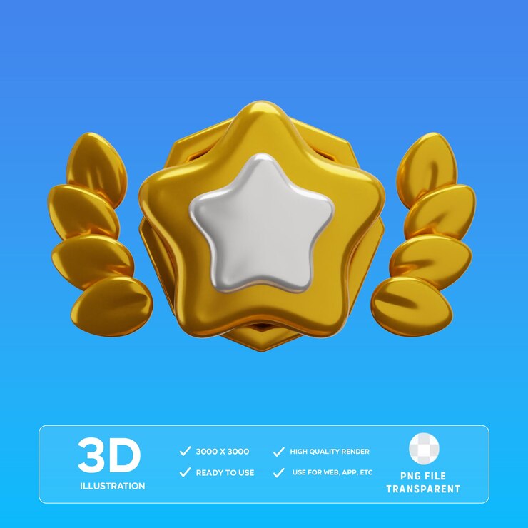 Premio de oro Ilustración en 3D