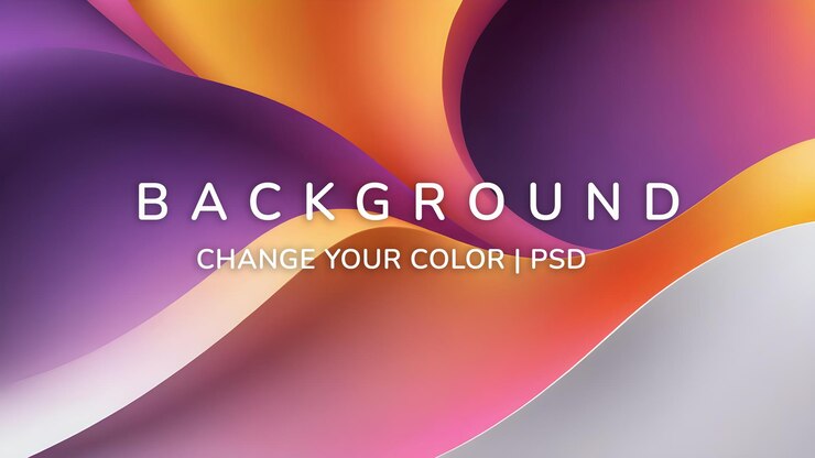 PSD premium abstract coloroso fundo 3d com gradiente
