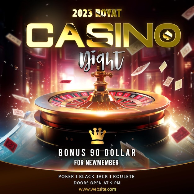 Premium casino psd design vibrant amp imágenes editables para su proyecto