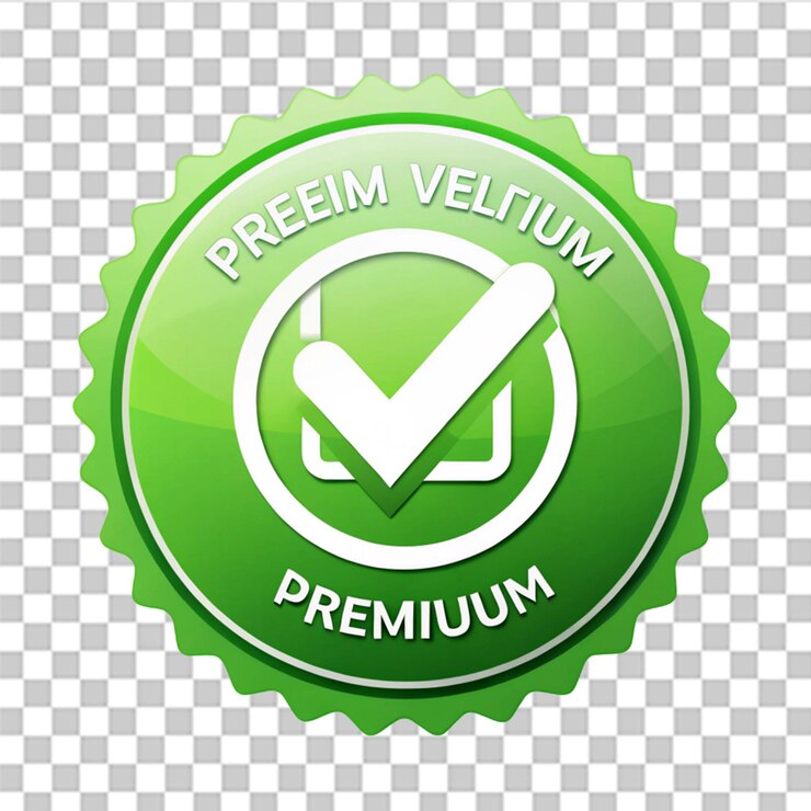 PSD premium-digital-marketing-verifikations-symbol isoliert auf durchsichtigem hintergrund