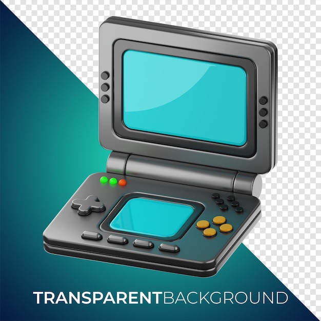 premium game console icon 3d rendering on isolated background png