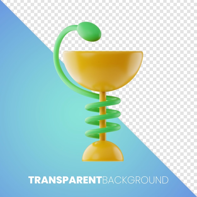 Premium Health Medical icon 3d rendering PNG fondo transparente