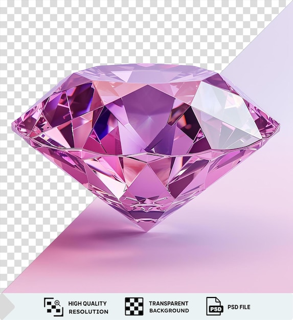 PSD de premium de joyería 3d dibujos animados artesanía joyería diamante en un fondo transparente png clipart png