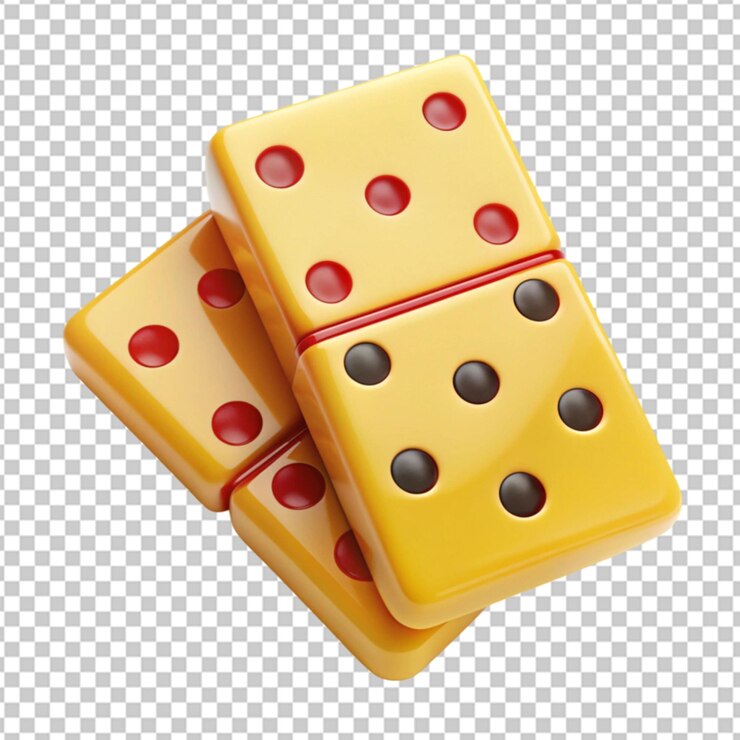 PSD premium de un juego de dados blancos y negros en un fondo aislado