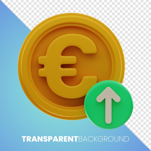 Premium Money Finance icon Representación 3d Fondo transparente PNG de alta resolución