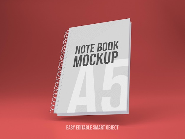 Premium-Notebook-Modell 3D-bearbeitbares Smart-Objekt