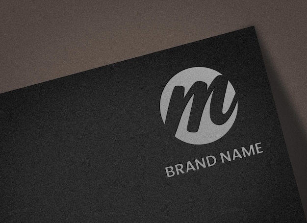 Premium-Papier-Logo-Design-Modell