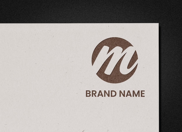 Premium-papier-logo-design-modell