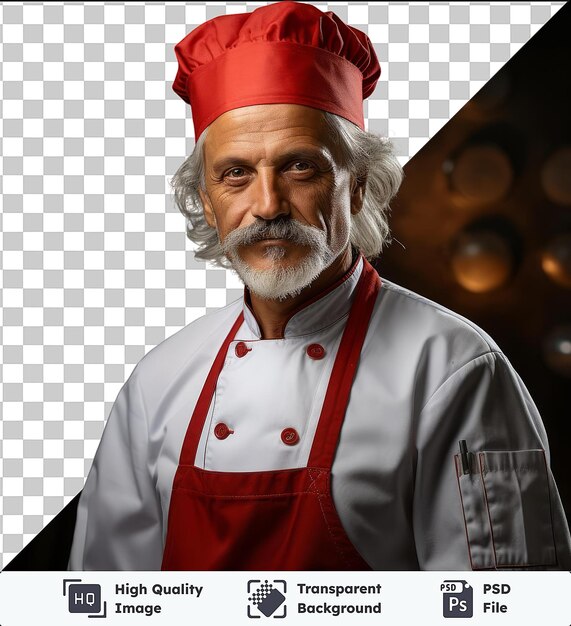 PSD premium de photographe réaliste chef _ s cuisine gourmet le chef