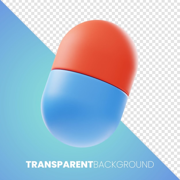 Premium-pille gesundheit medizinisches symbol 3d-rendering png transparenter hintergrund