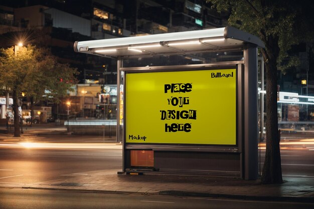 Premium-psd-mockup für plakatwerbung