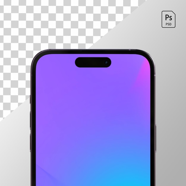 Premium-psd-vorlage-mockup-halbbild-smartphone 14 pro max