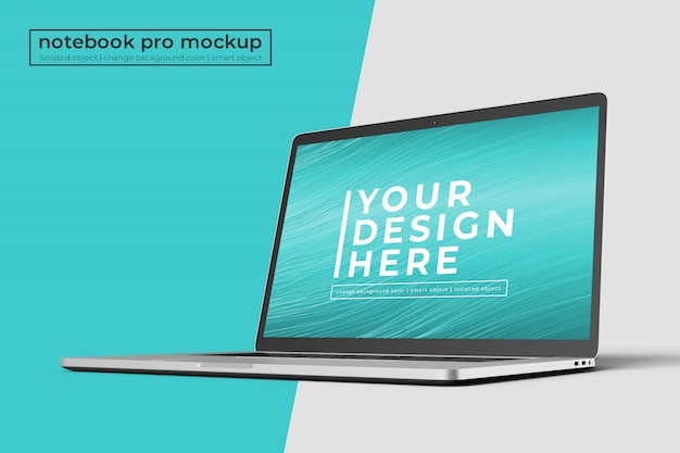 Premium-Qualität 15-Zoll-Laptop Pro für Website- und Apps-Modelle in der rechten Vorderansicht