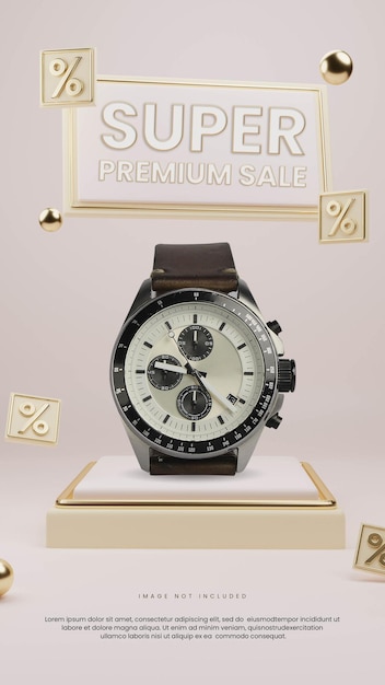 Premium-sale-podium mit rabatt-icon