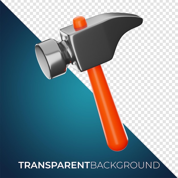 Premium Tool hummer Icon 3D Rendering PNG