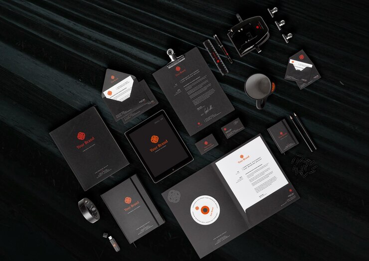 Premium Total Branding Mockup Set Corporate Identity Stationery amp Office Elements