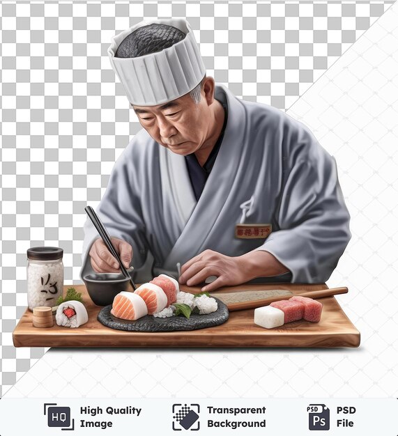 PSD premiums de photographies réalistes de sushis créations de chefs de sushis