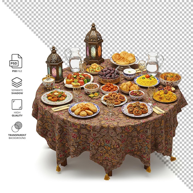 Preparare la tavola per l'Iftar del Ramadan
