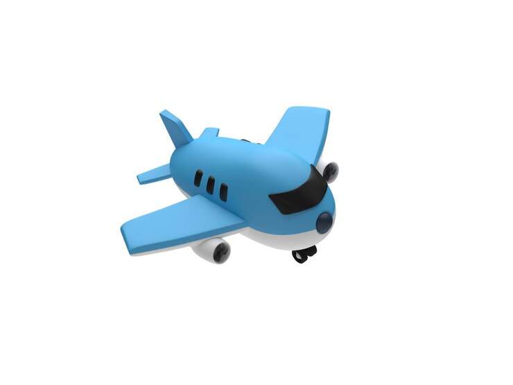 PSD preparativi per un viaggio felice biglietto aereo bagagli borsa passaporto ecc. rendering 3d