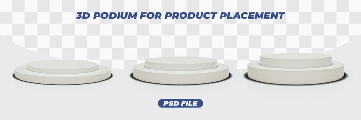 PSD presentación del producto podio blanco