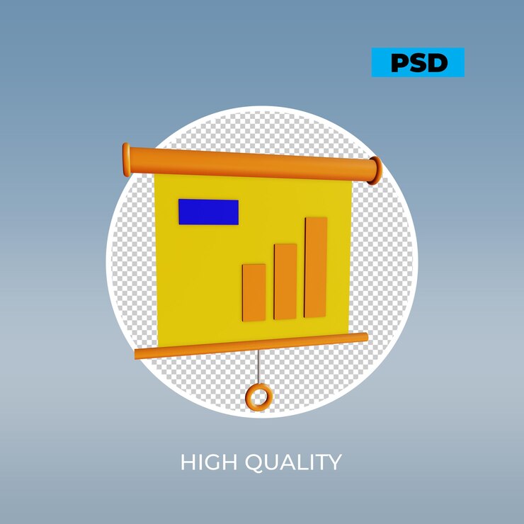 PSD presentación de renderizado 3d