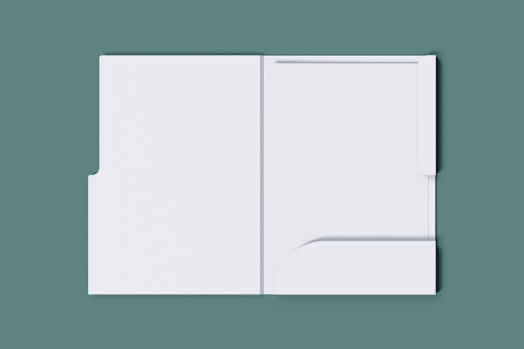 PSD presentation folder mockup