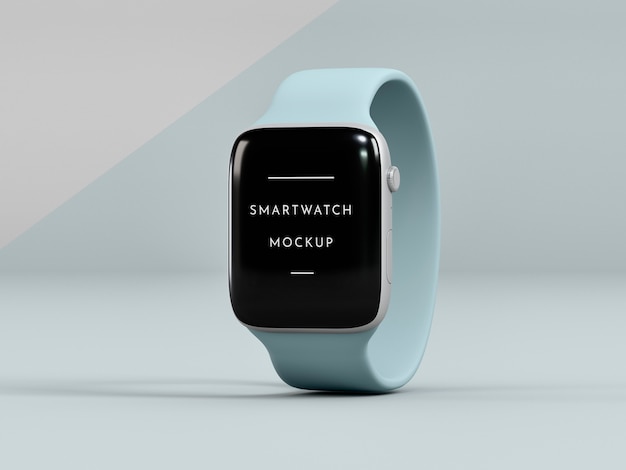 PSD présentation pour smartwatch avec maquette d'écran