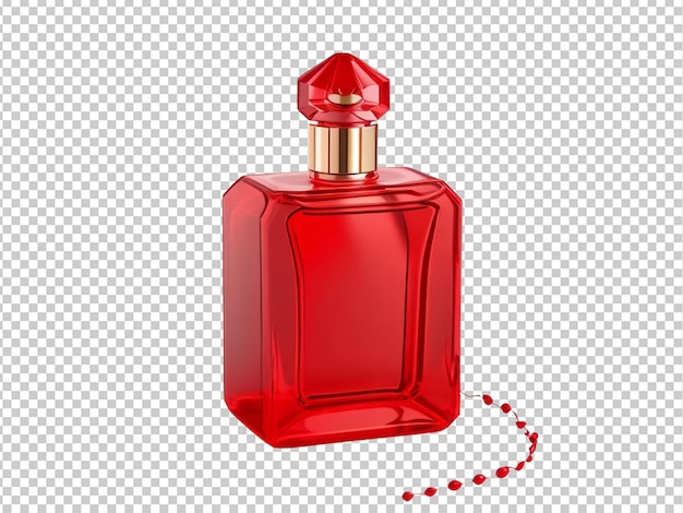 presente de frasco de perfume vermelho