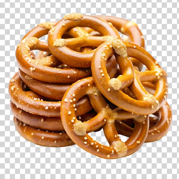 PSD pretzels aislados sobre un fondo transparente