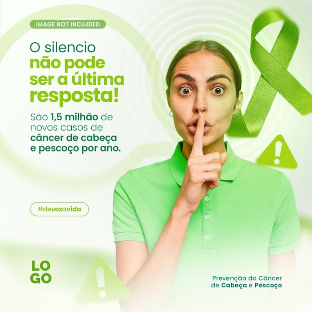 PSD prevenção do câncer de cabeça e pescoço julho verde redes sociais