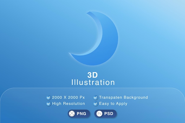 Prévisions Météo De La Lune Illustration 3d