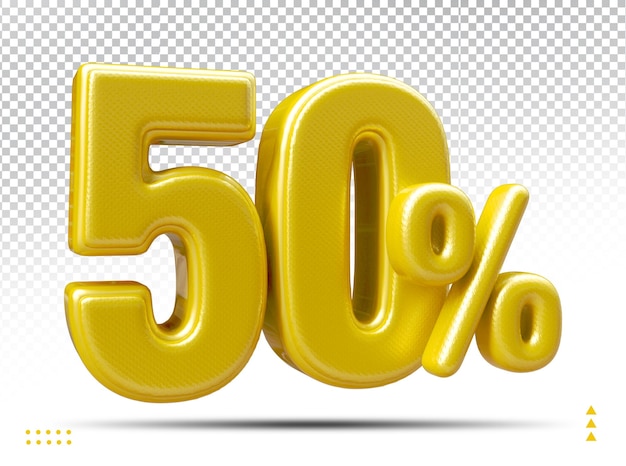 Prezzo di vendita 50 per cento oro numero 3d lusso