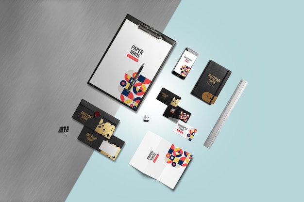 Prime Brand Identity Mockup Design weiße und dunkle Version