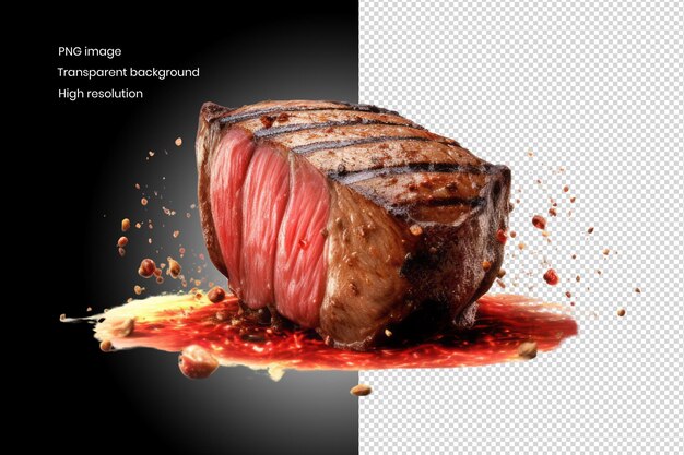 PSD prime cut medium rare steak