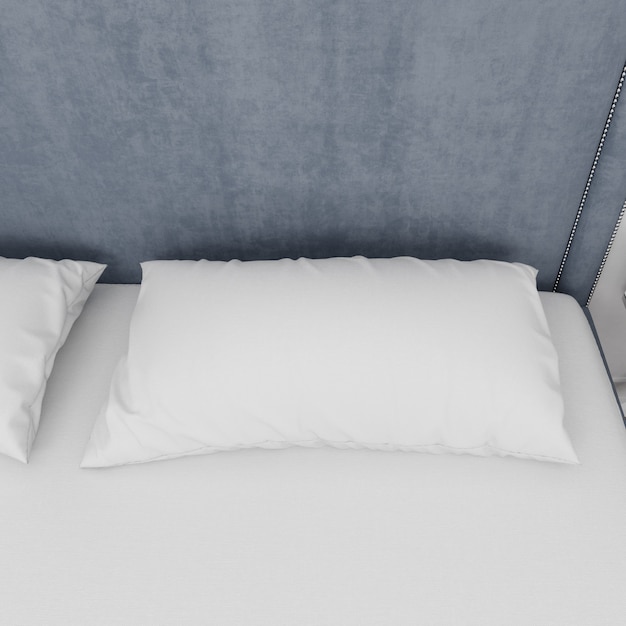 Primer plano de almohada de cama