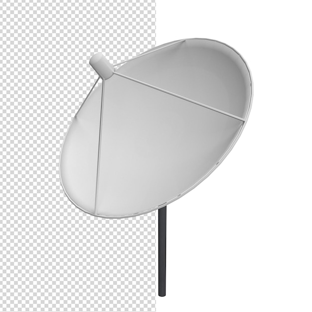 PSD primer plano de antena satelital 3d aislado premium psd