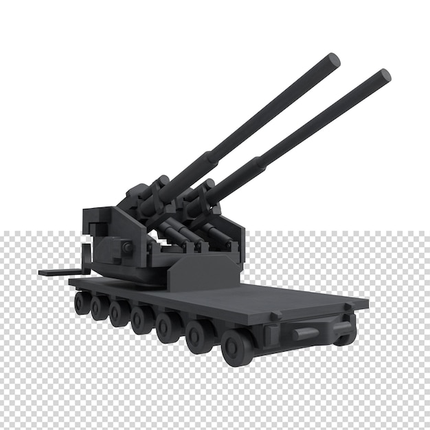 primer plano, arma militar, 3d, aislado, premium, psd