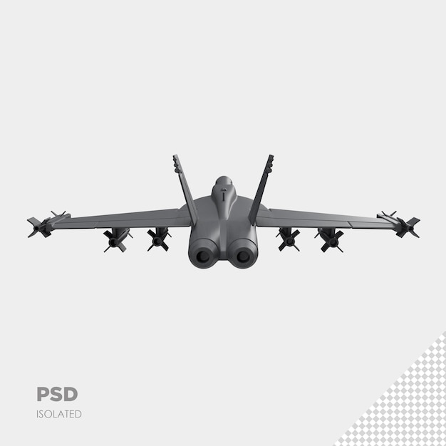 primer plano, avión, avión, 3d, aislado, premium, psd