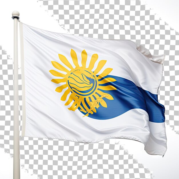 PSD primer plano de la bandera de la ciudad de lees summit ondeando en el viento estado de missouri estados unidos de américa isol