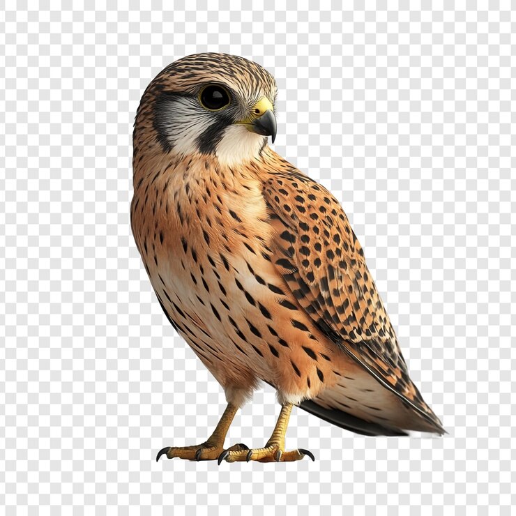PSD un primer plano de un cestrel