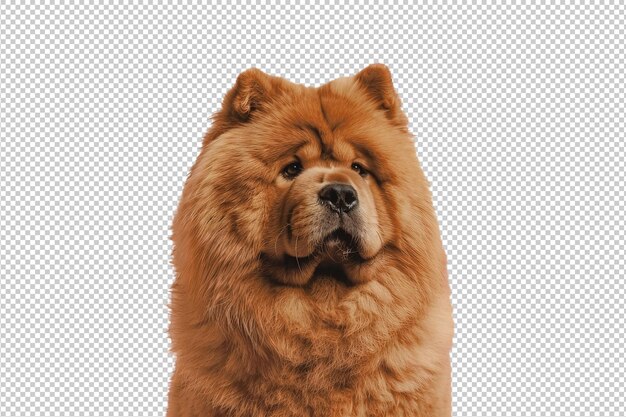 Un primer plano de un chow chow