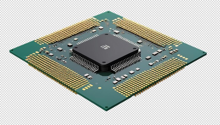 PSD primer plano de una cpu