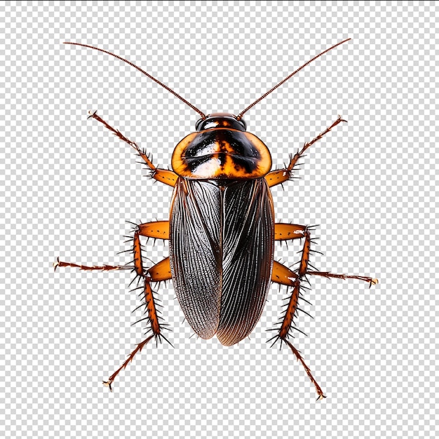Un primer plano de una cucaracha