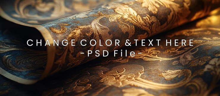 PSD un primer plano de un elegante papel tapiz ornamentado que muestra patrones y texturas intrincadas