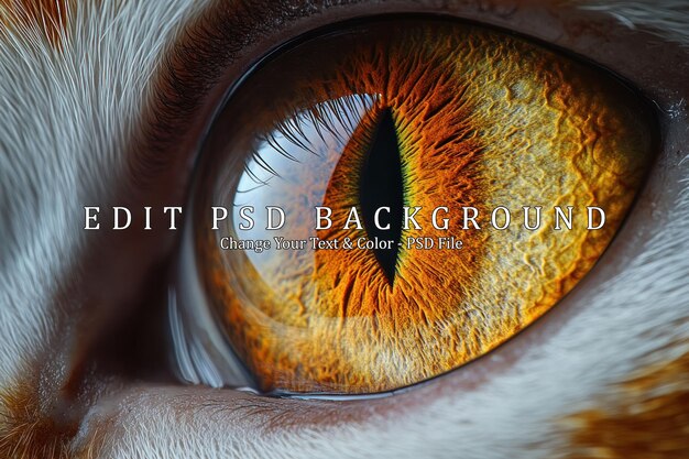 Un primer plano del ojo de un gato