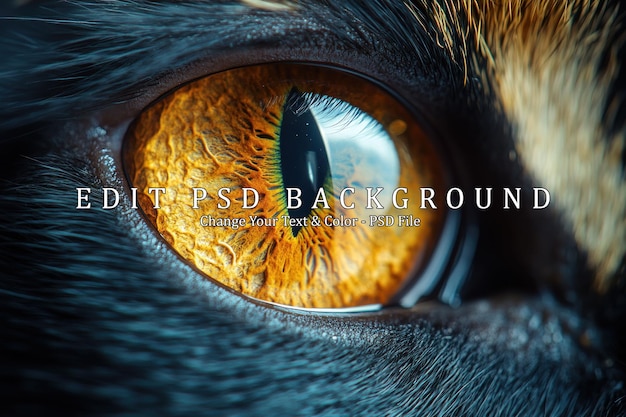 Un primer plano del ojo de un gato