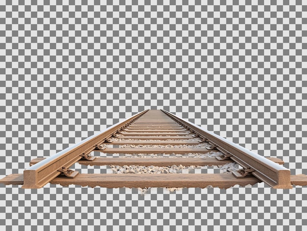 un primer plano de una vía de tren